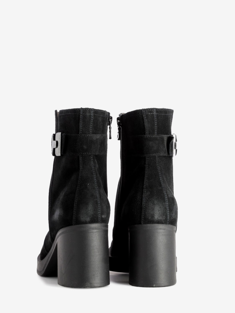 AROLD VELO BLACK SUEDE HEEL ANKLE BOOT I513892D_100