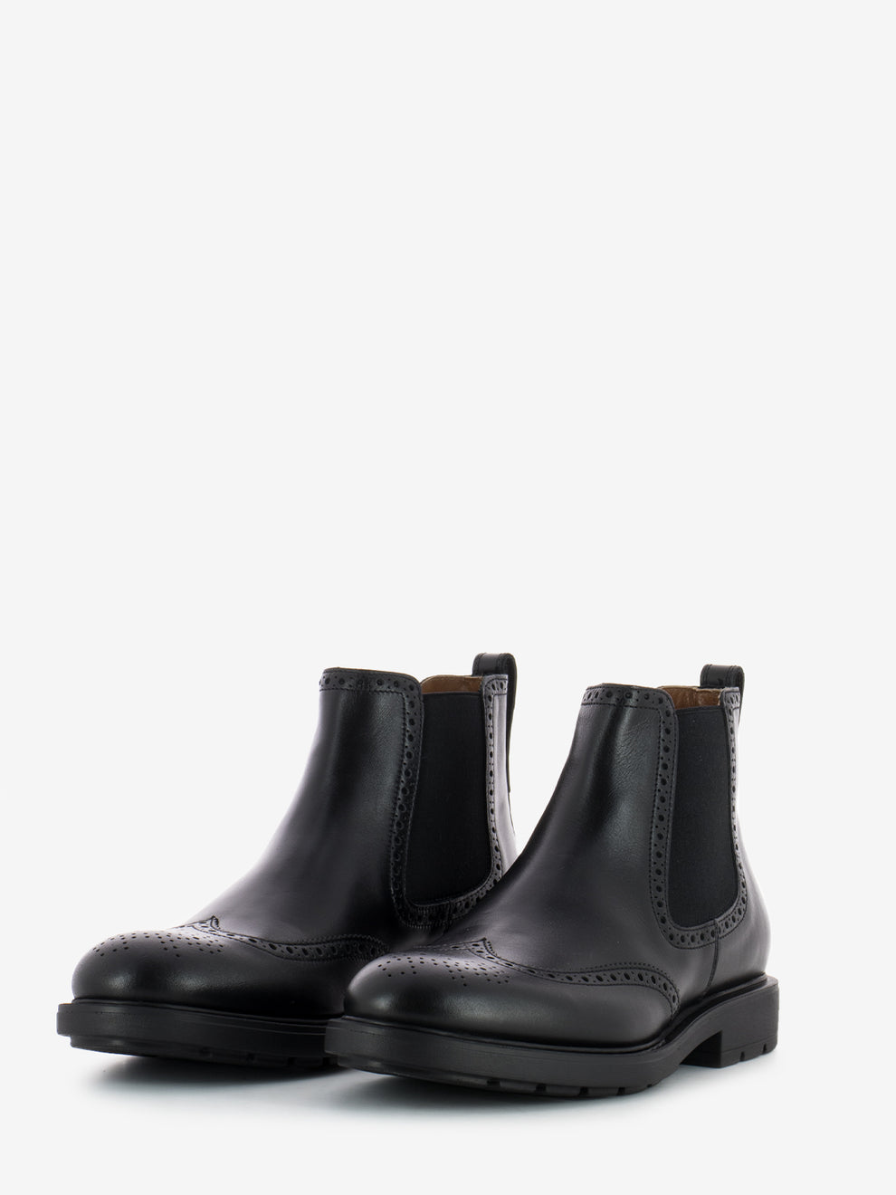 Tronchetto Ilcea con brogue nero