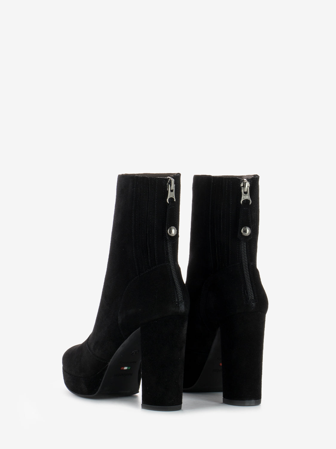 Tronchetto Lucera velour nero