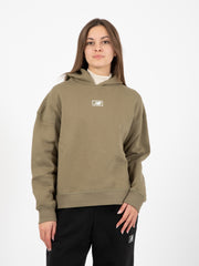 NEW BALANCE - Essentials Americana Brushed Back Fleece Hoodie green