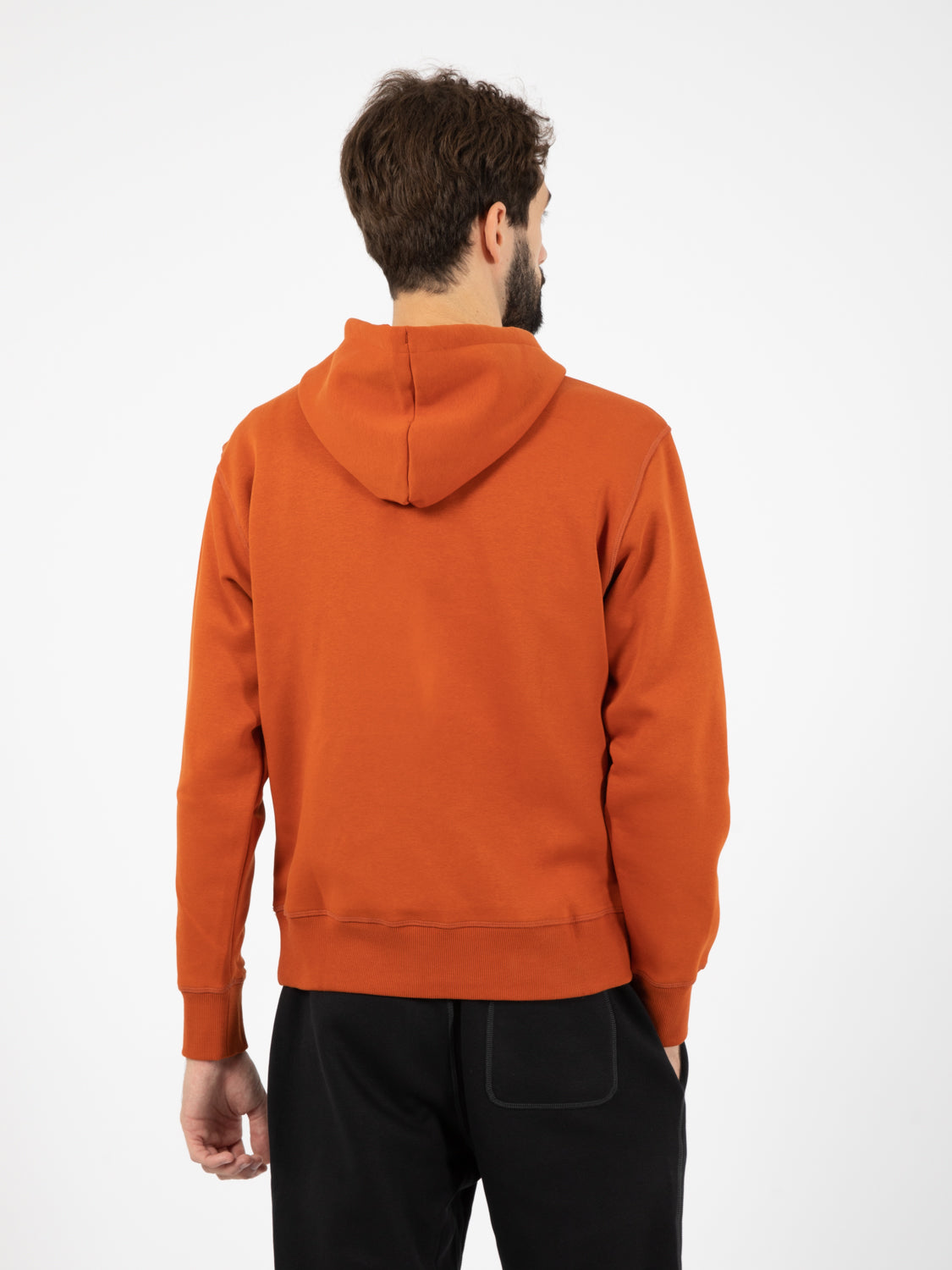 Felpa Essentials Brushed Back Hoodie Rust Oxide