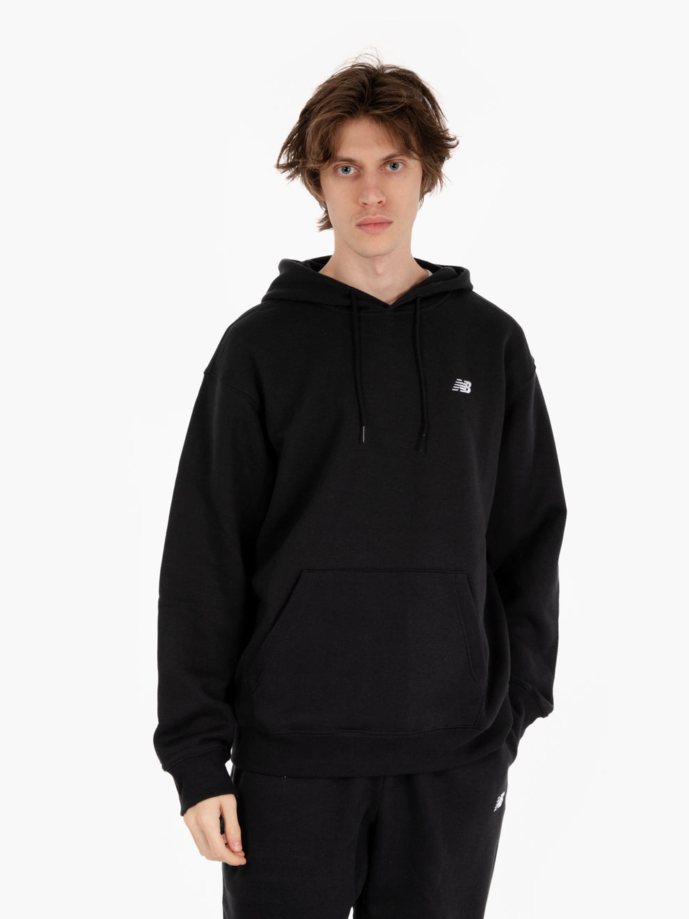 Felpa sport essentials fleece hoodie black