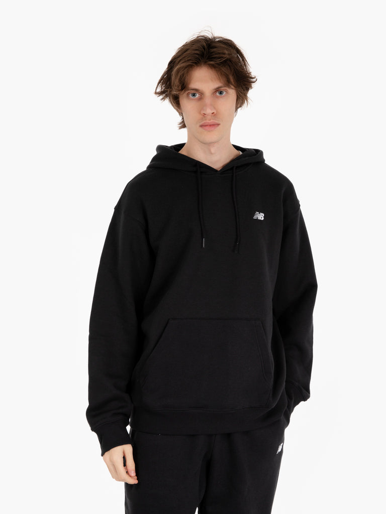 NEW BALANCE - Felpa sport essentials fleece hoodie black