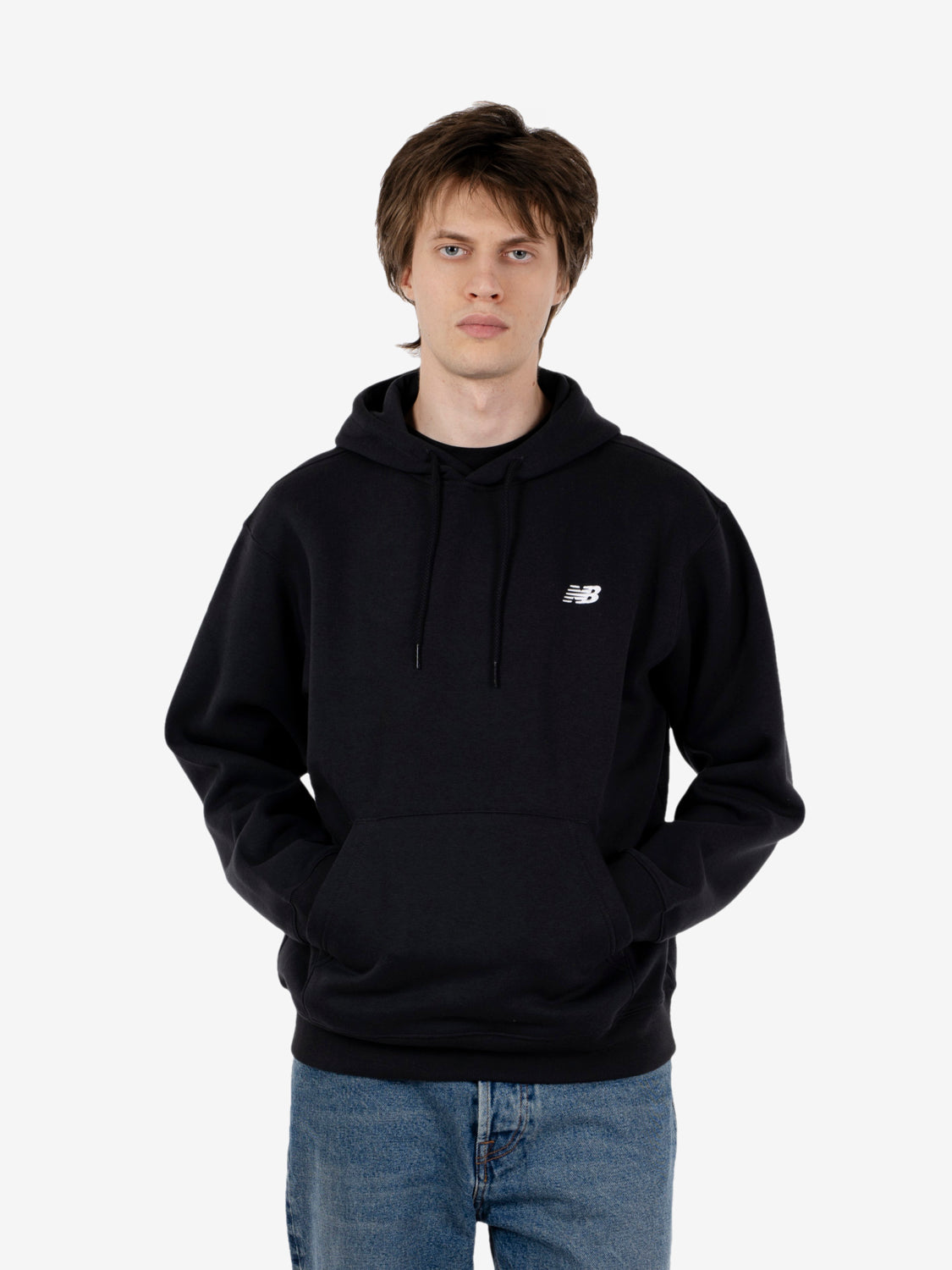Felpa sport essentials fleece hoodie black