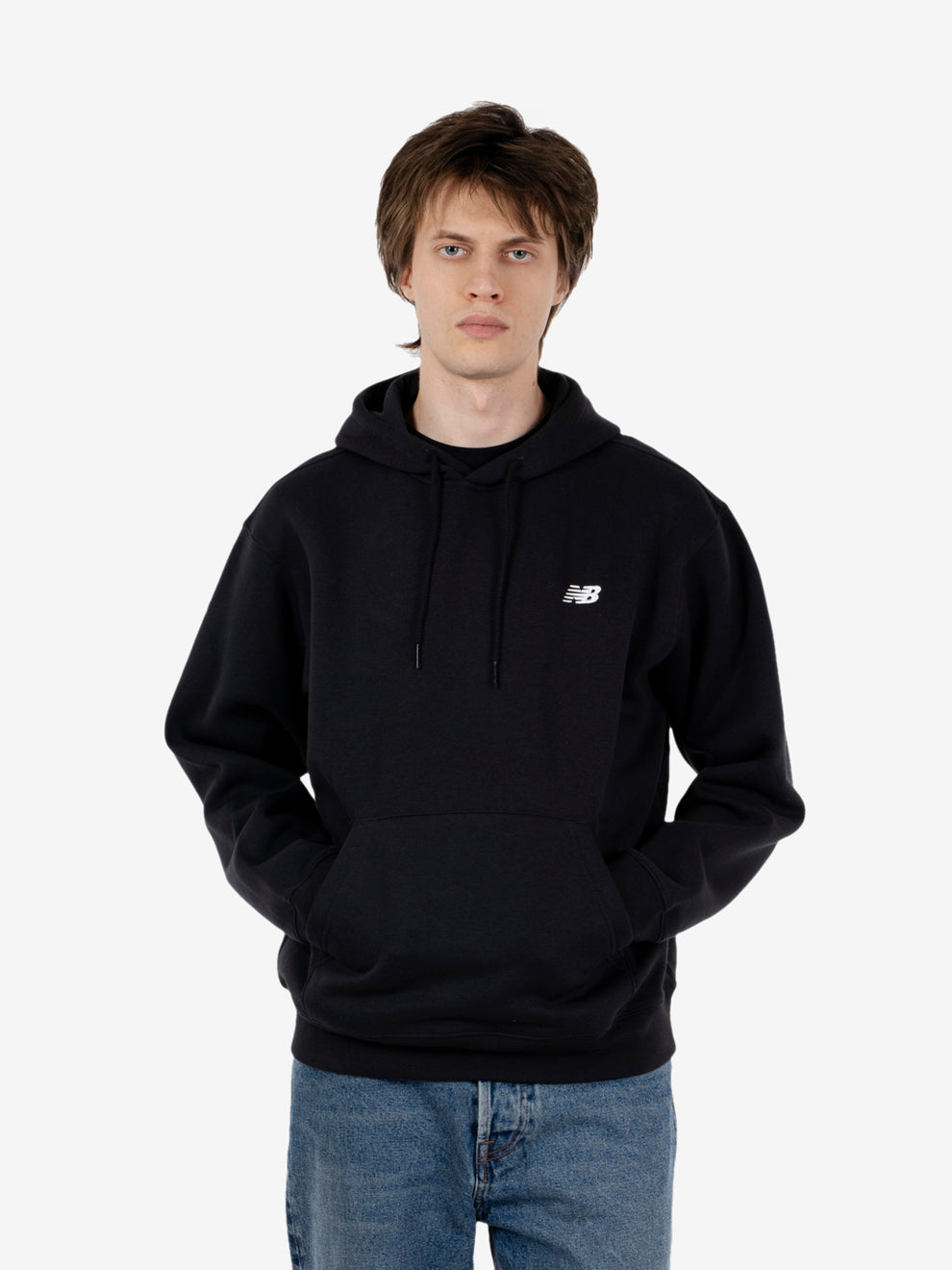 Felpa sport essentials fleece hoodie black