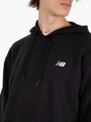 NEW BALANCE - Felpa sport essentials fleece hoodie black