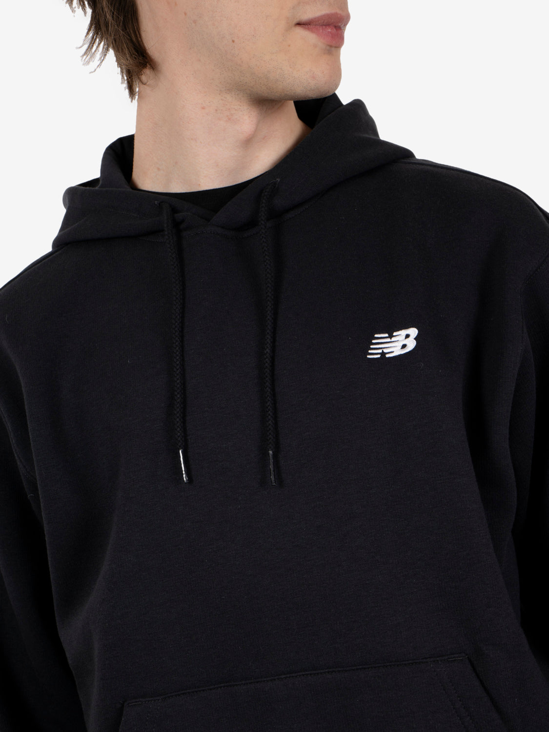 Felpa sport essentials fleece hoodie black
