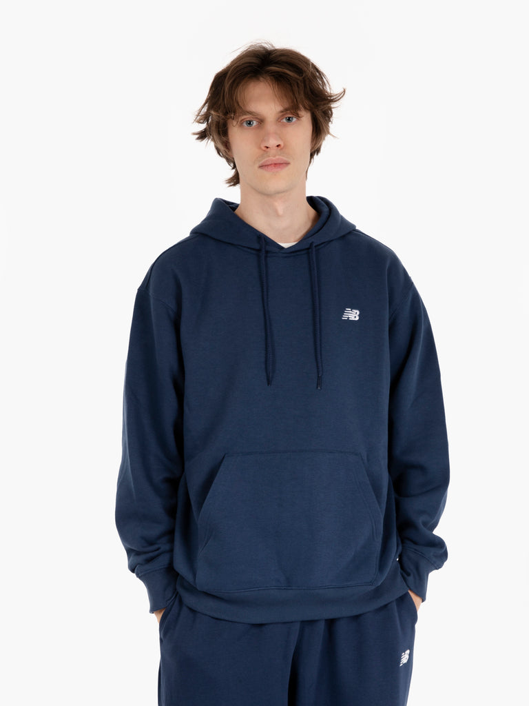 NEW BALANCE - Felpa sport essentials hoodie navy