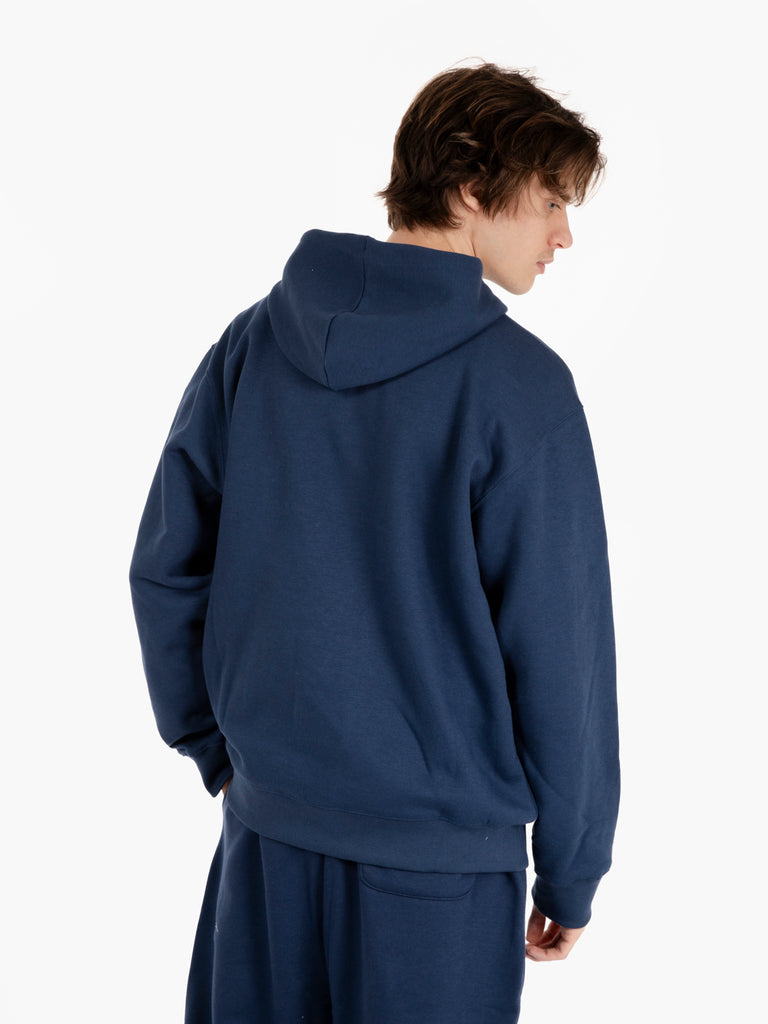 NEW BALANCE - Felpa sport essentials hoodie navy