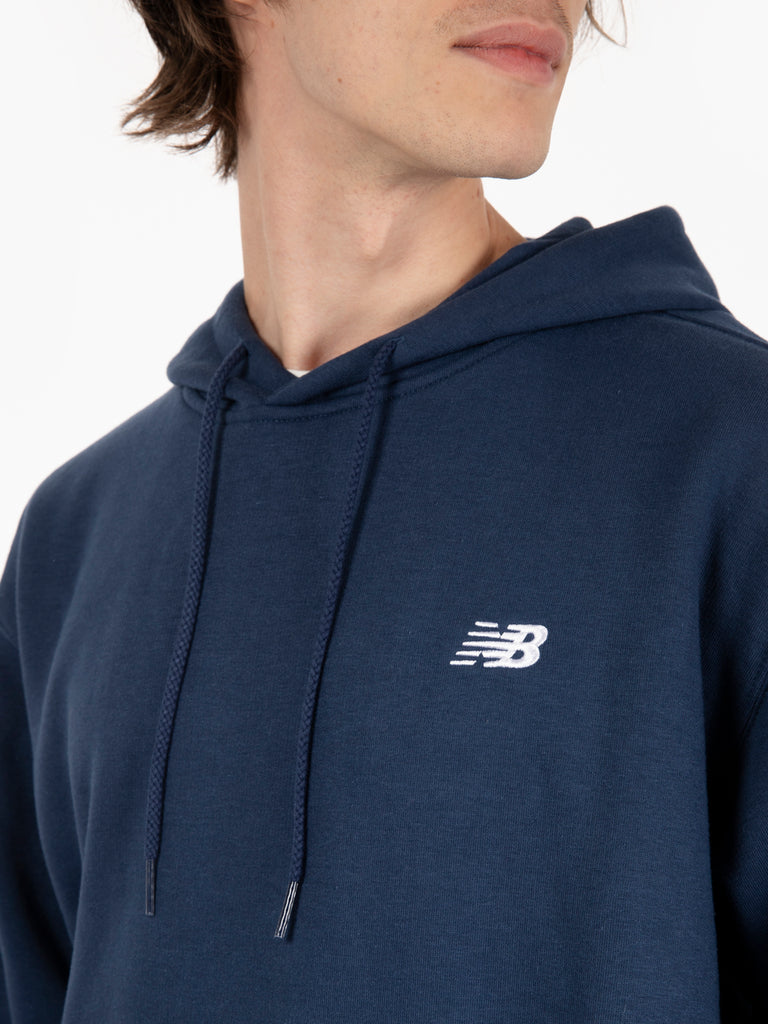 NEW BALANCE - Felpa sport essentials hoodie navy