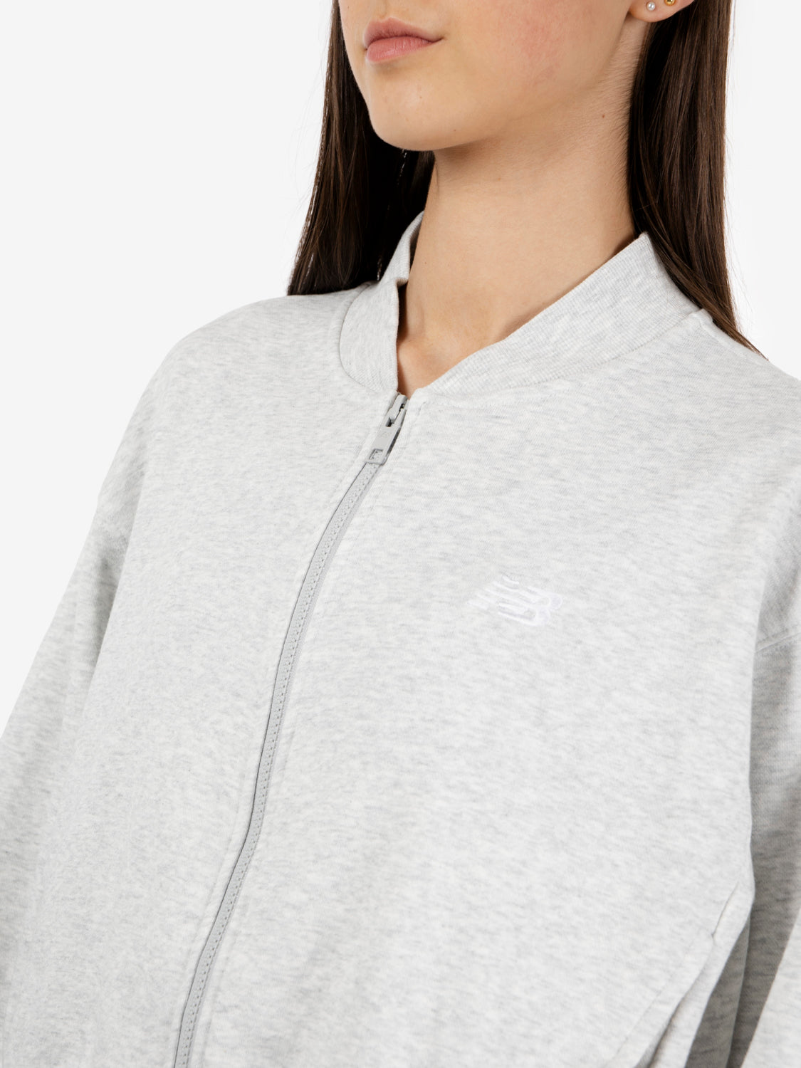 French Terry bomber ash heather