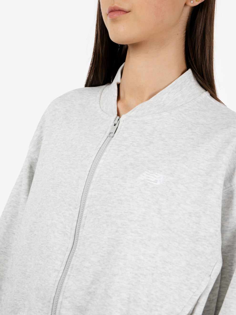 French Terry bomber ash heather