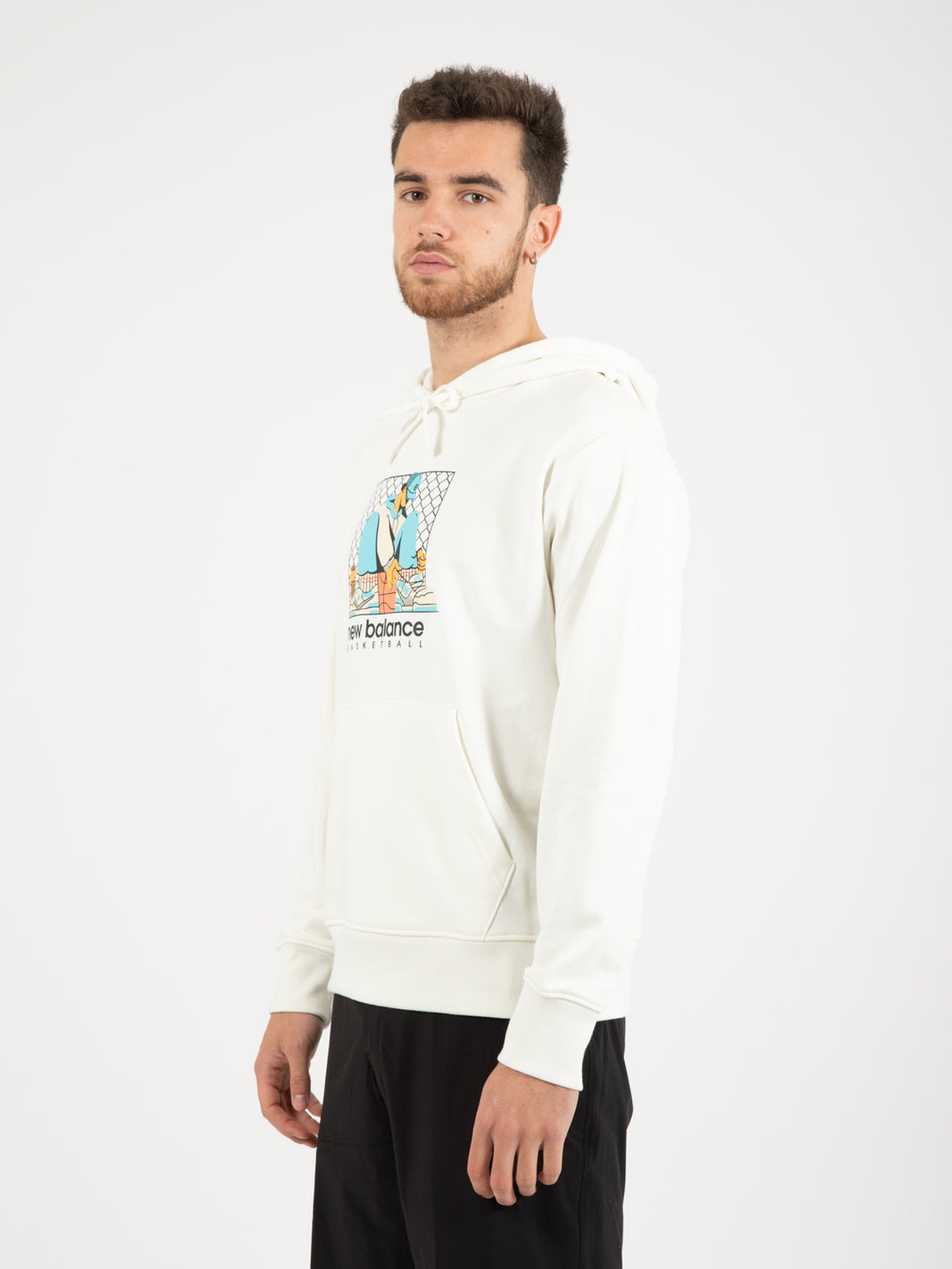 Hoops french terry hoodie sea salt