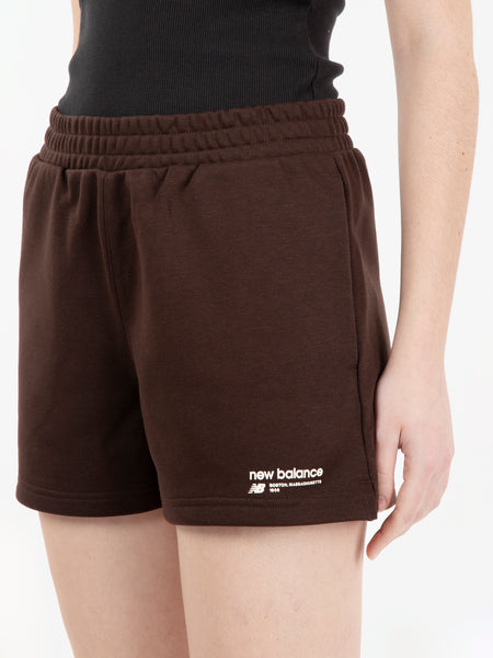 Linear Heritage french terry short / black coffee