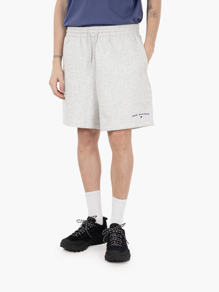 Reimagined fleece graphic short 7 ash heather