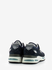 NEW BALANCE - Sneakers 991v2 running pigskin mesh navy