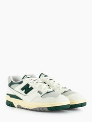 NEW BALANCE - Sneakers Tier 2 leather textile off white / green