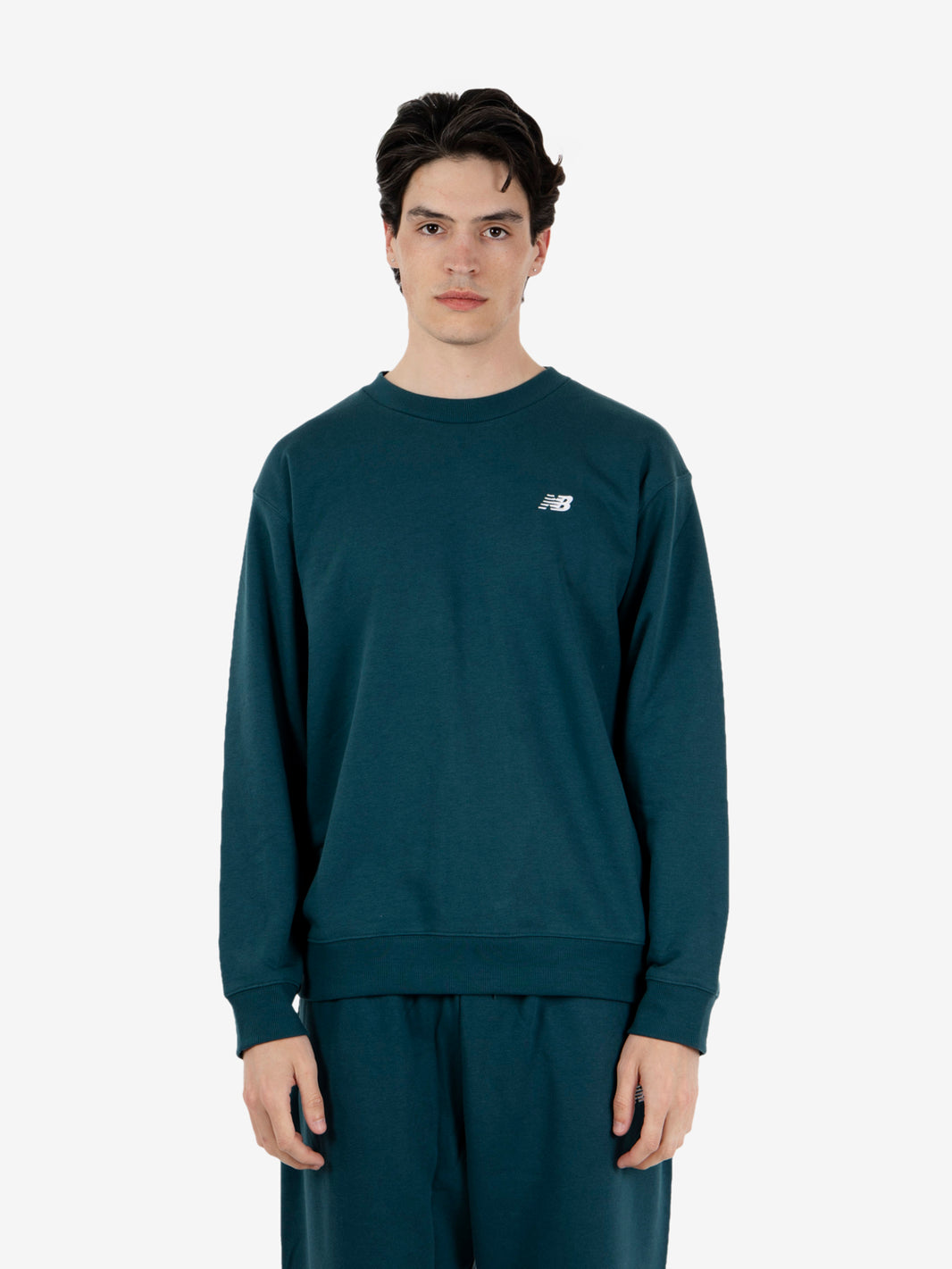 Sport Essentials French Terry crew medusa green