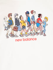 NEW BALANCE - T-shirt athletics relaxed archive walk sea salt