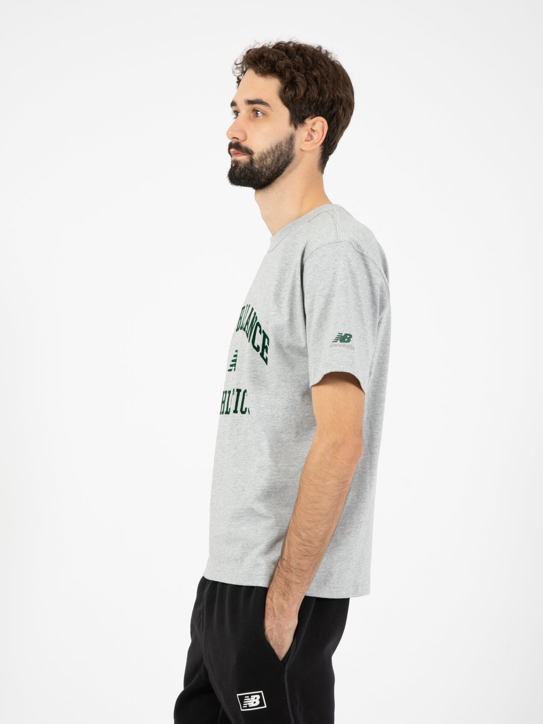 Athletics varsity graphic gray t-shirt