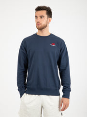 NEW BALANCE - Uni-Ssential French Terry Crewneck Sweatshirt blu