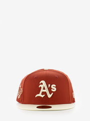 NEW ERA - 59FIFTY Oakland Athletics MLB Side Patch red / beige