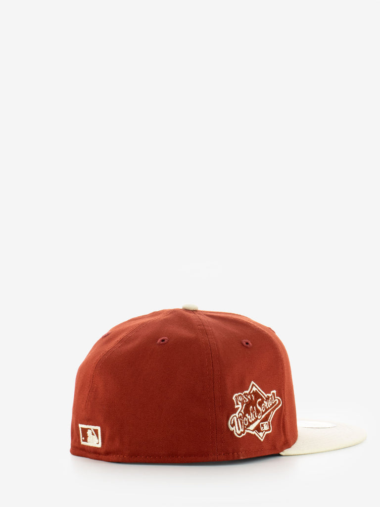 NEW ERA - 59FIFTY Oakland Athletics MLB Side Patch red / beige