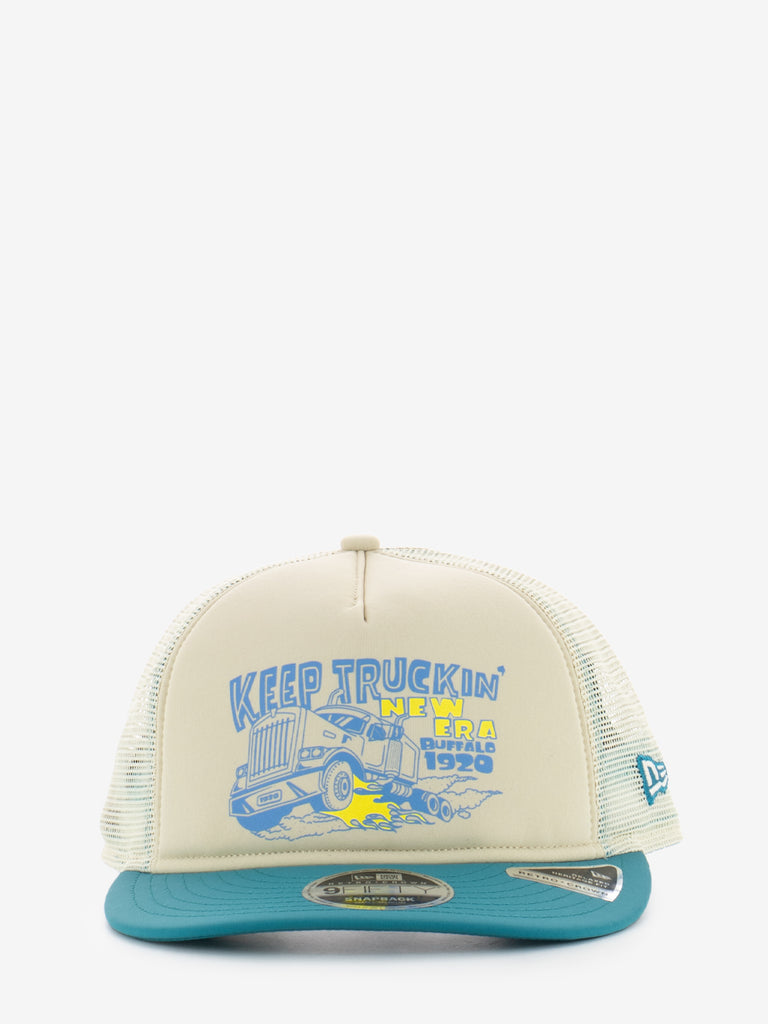 NEW ERA - 9FIFTY A-Frame New Era American Keep Truckin turquoise