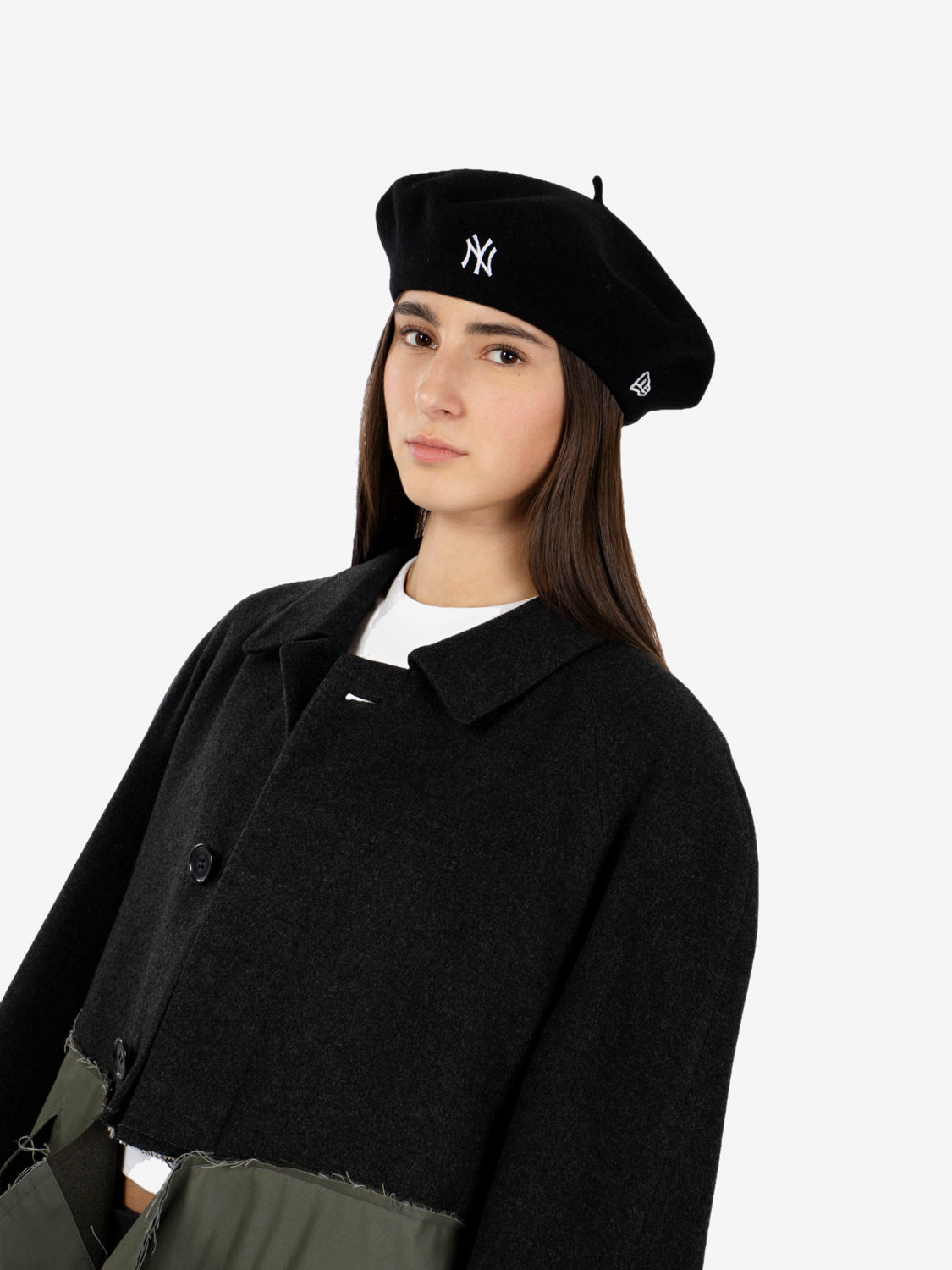 New York Yankees MLB Wool Script Black Beret