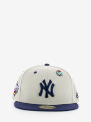 NEW ERA - Cappellino 59FIFTY Fitted New York Yankees MLB World Series Pin Panna / Blu