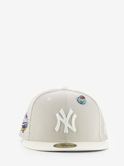 NEW ERA - Cappellino 59FIFTY Fitted New York Yankees MLB World Series Pin Panna