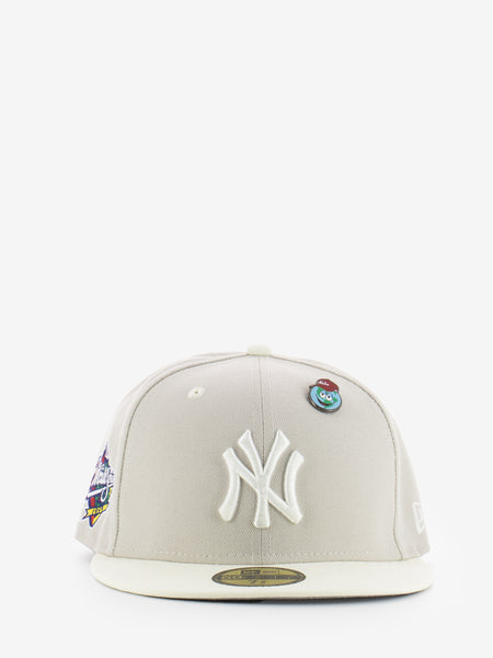 Cappellino 59FIFTY Fitted New York Yankees MLB World Series Pin Panna