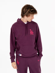 NEW ERA - Felpa League essentials hoody losdod viola