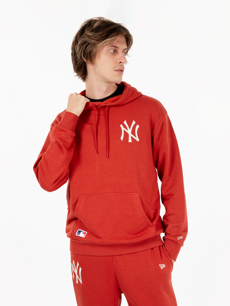 NEW ERA - Felpa league essentials hoody neyyan rosso