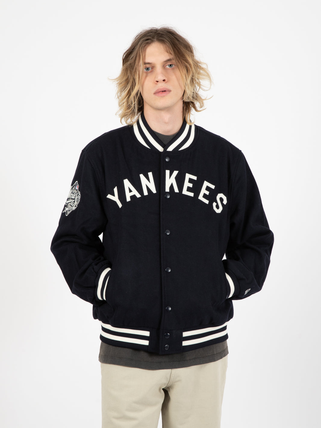 Giacca Varsity New York Yankees  MLB navy / white