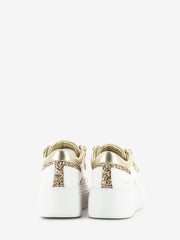 EMANUELLE VEE - Sneakers bice strass white / gold