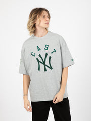 NEW ERA - T-shirt New York Yankees grigio / verde