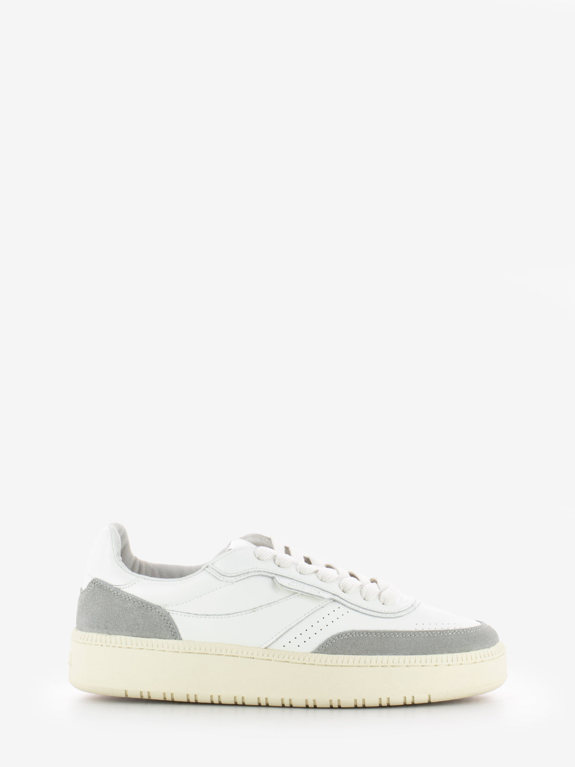 Sneakers leather white / grey