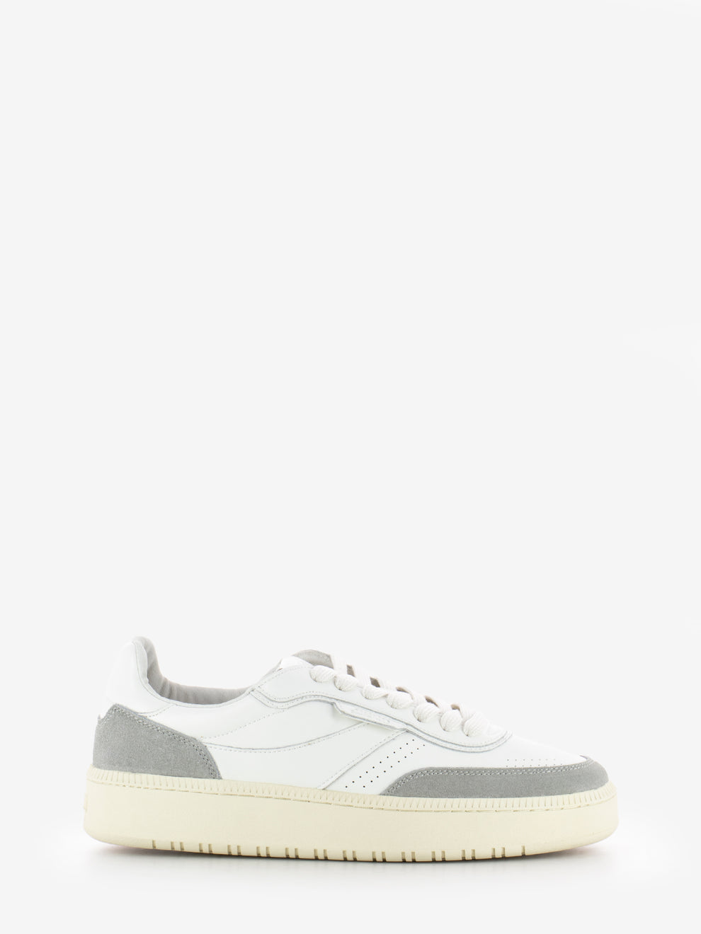 Sneakers leather white / grey