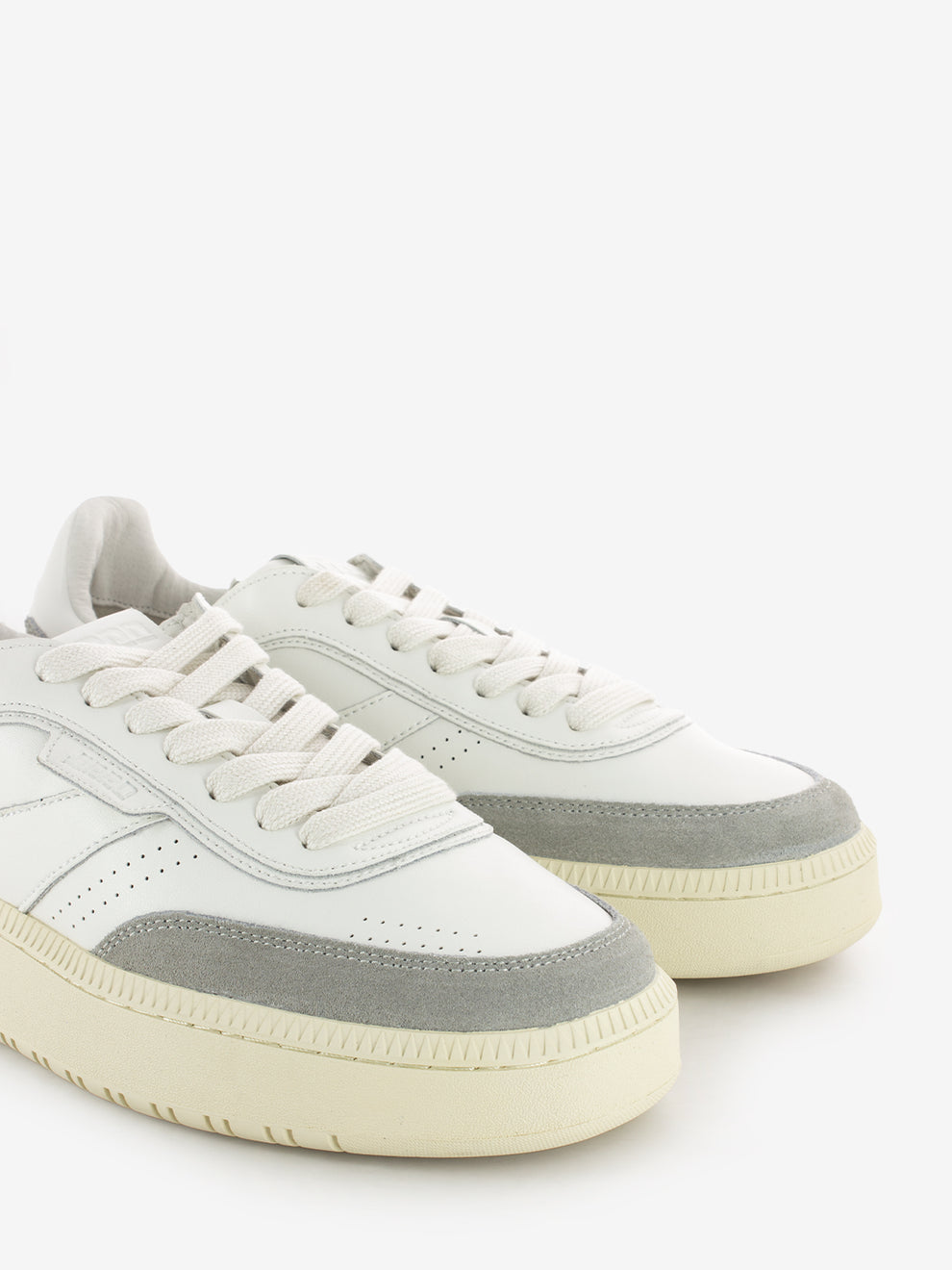 Sneakers leather white / grey