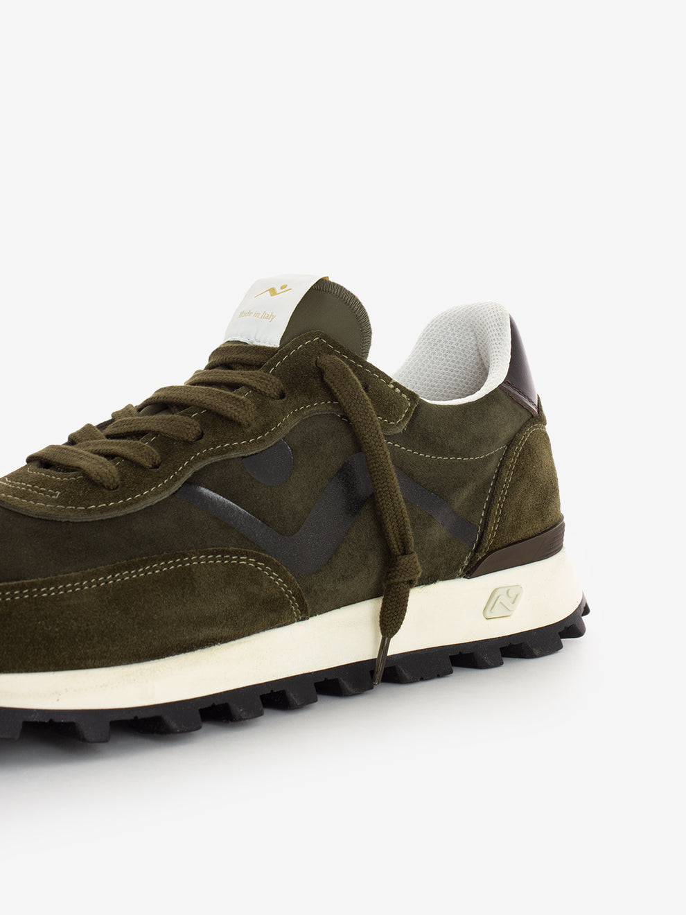 Veloce Deluxe hunter green / dark brown sneakers