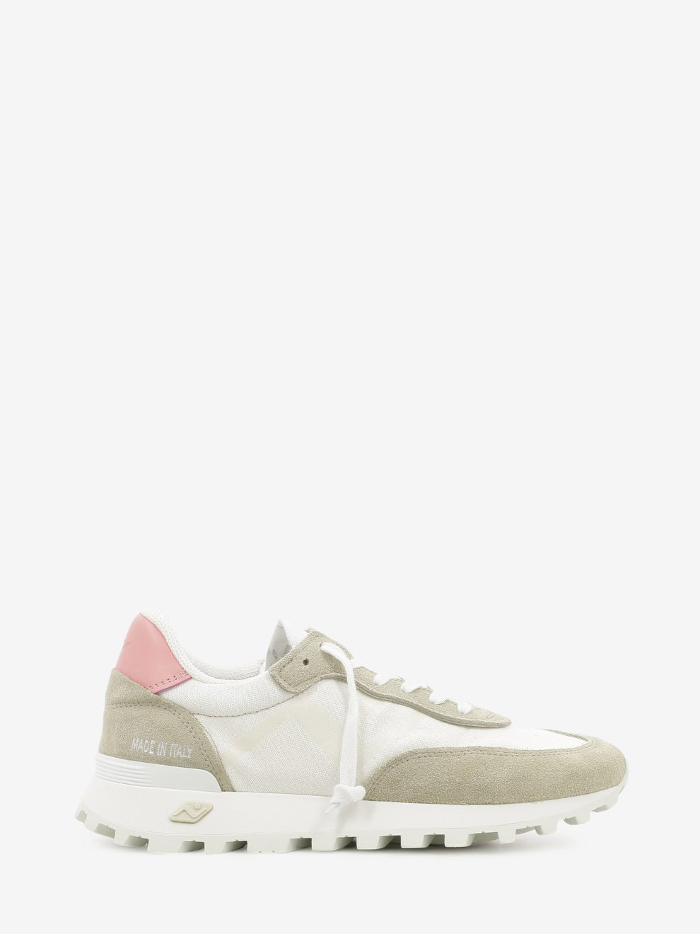 Sneakers Veloce water washed white / flamingo pink
