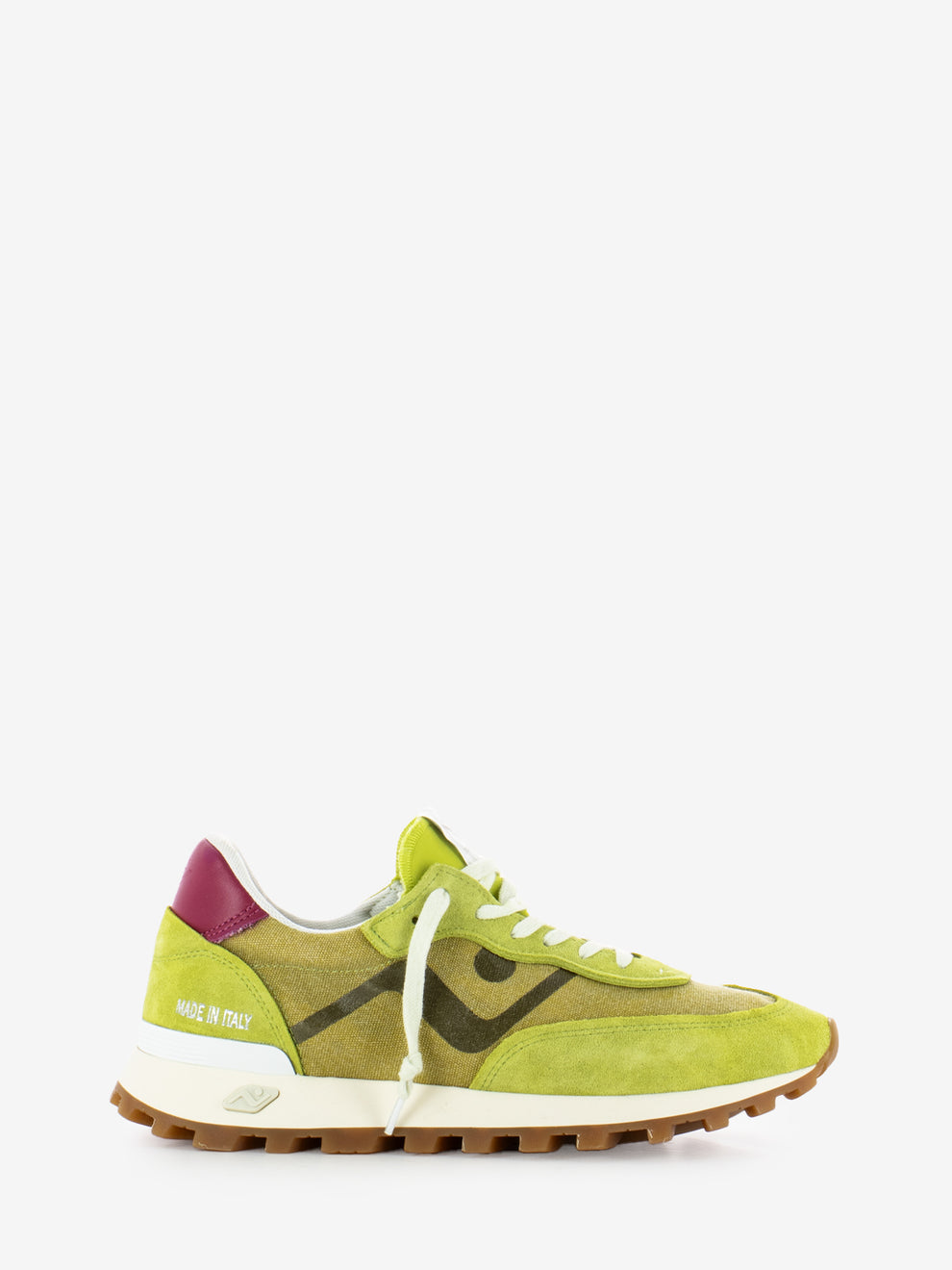 Sneakers Veloce water washed acid green / guacamole