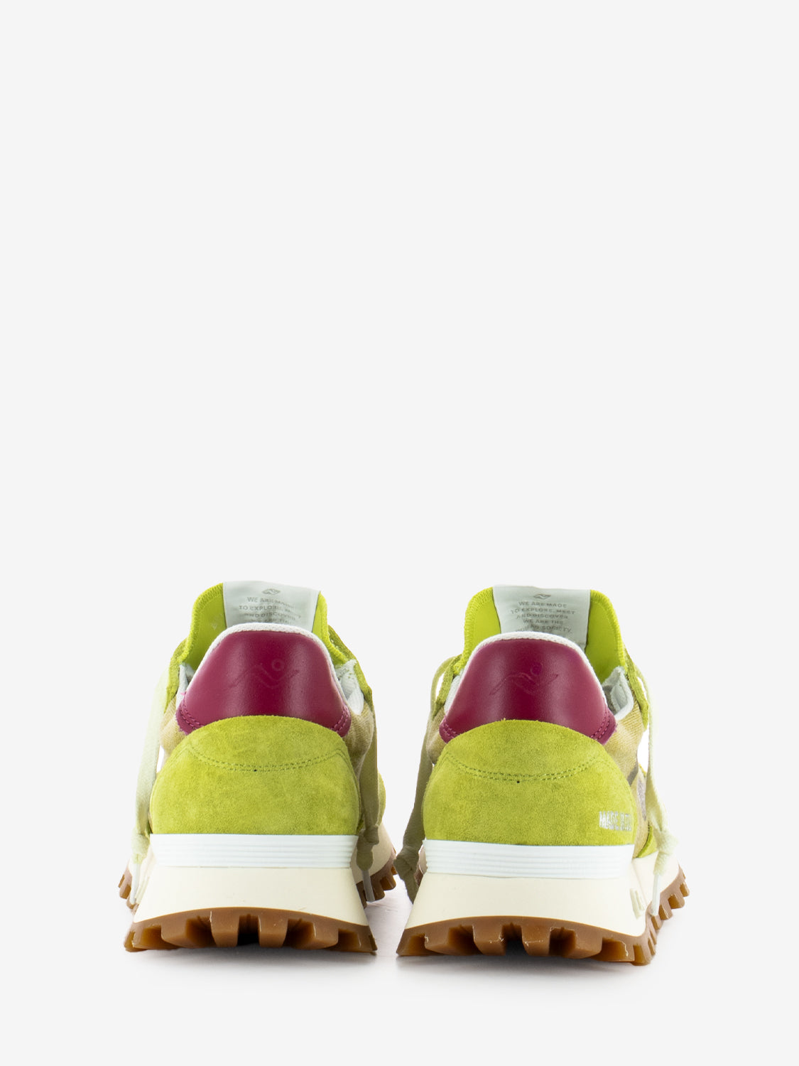 Sneakers Veloce water washed acid green / guacamole