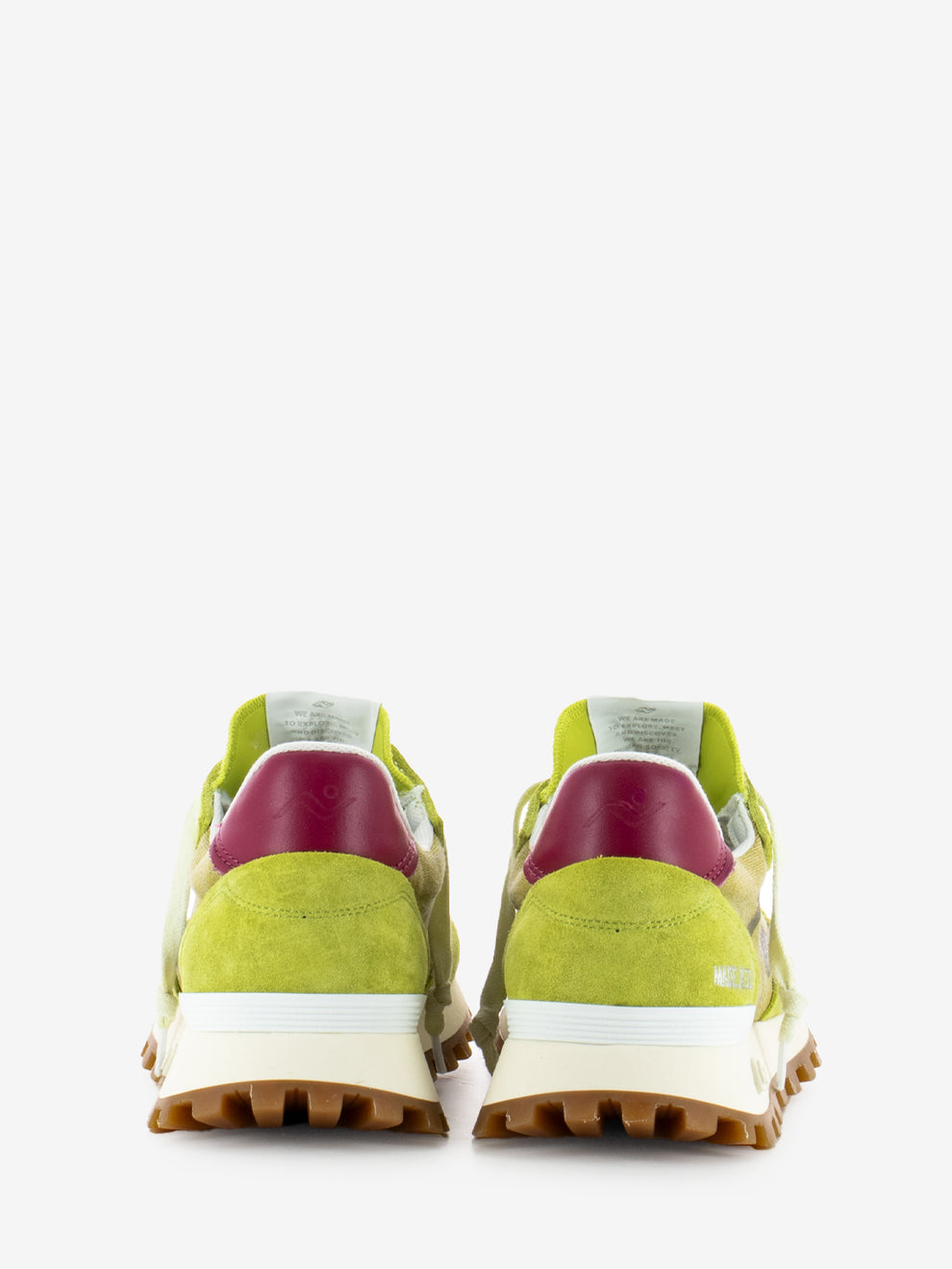 Sneakers Veloce water washed acid green / guacamole