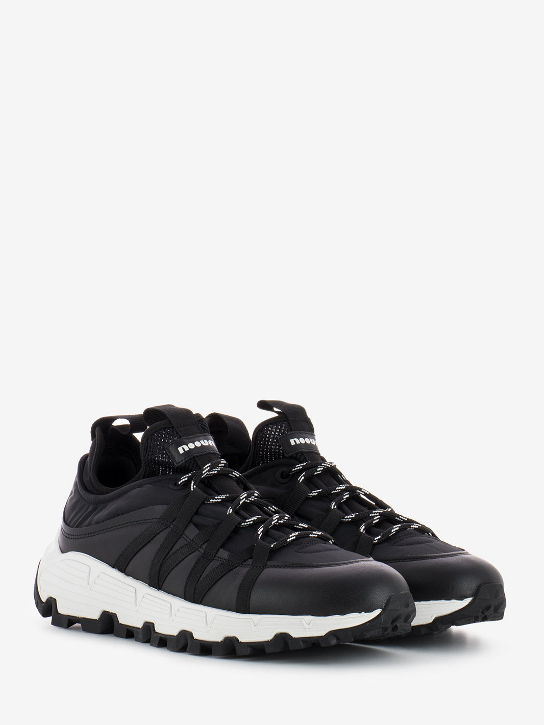 Black running sneakers