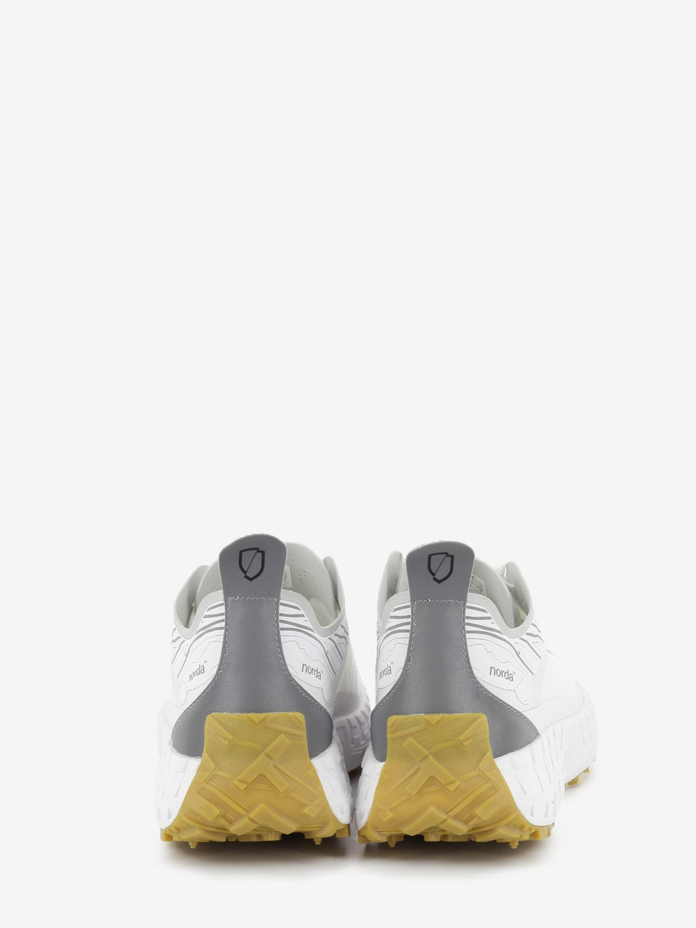 Trail running shoe white / gum