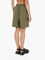 NOU-NOUMENO CONCEPT - Bermuda punto smock con coulisse verde