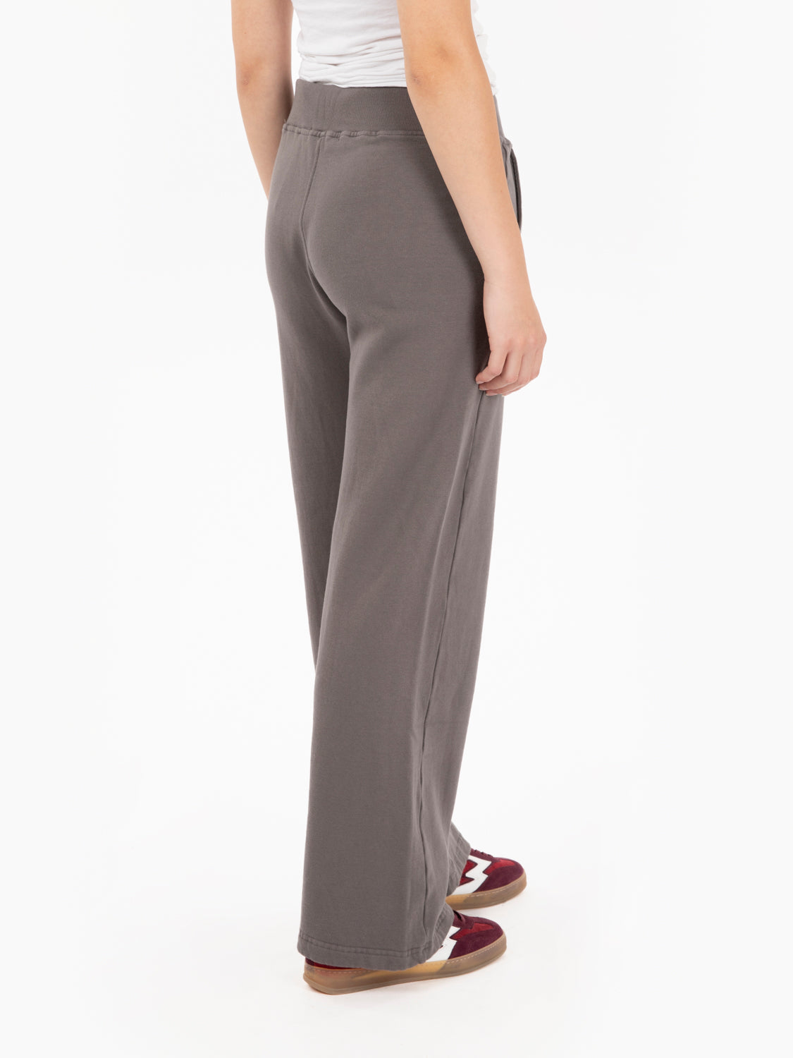 Pantalone a palazzo in felpa grigio