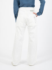 NOU-NOUMENO CONCEPT - Pantalone in denim con tasche avorio